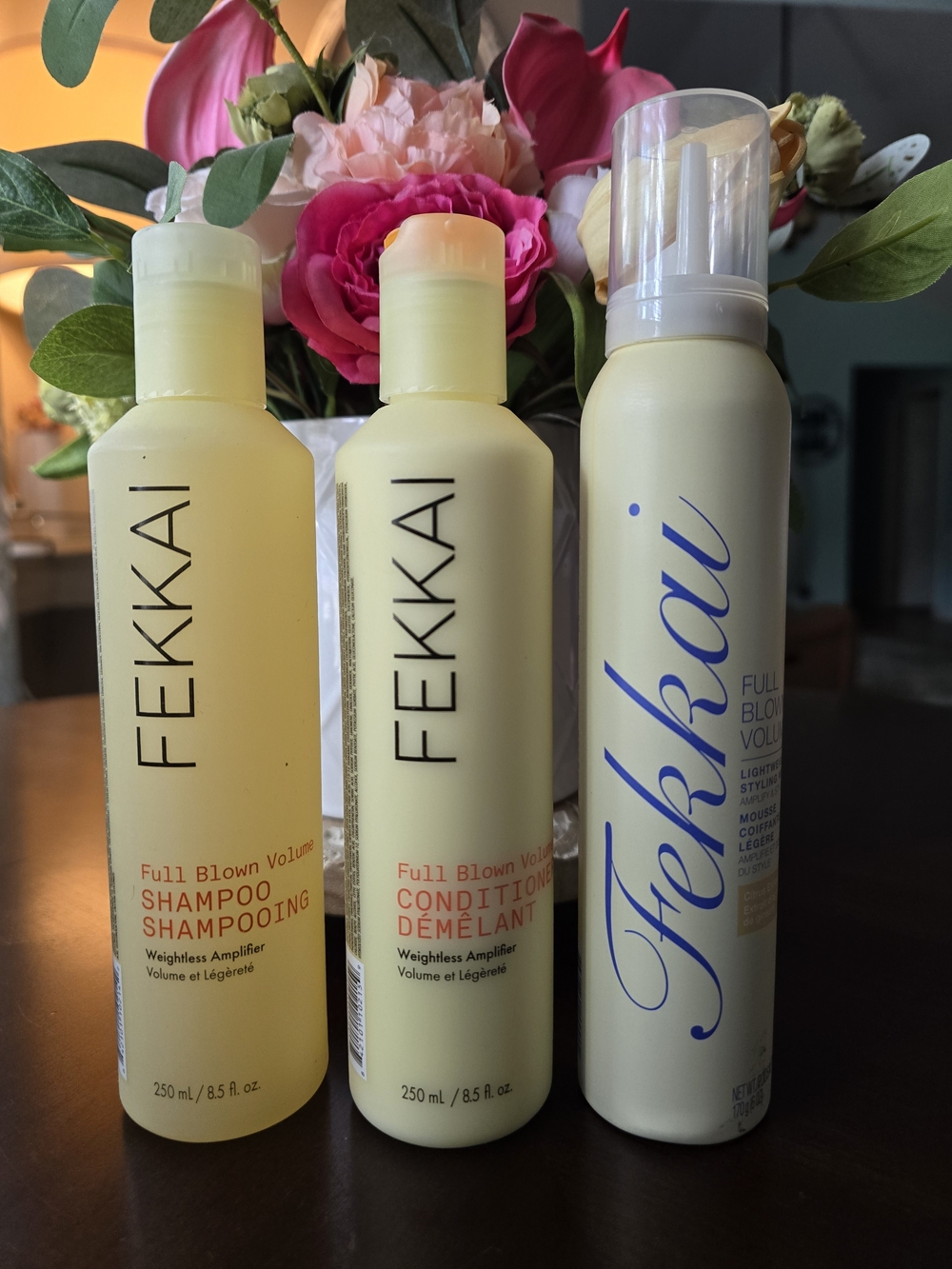 FEKKAI Full Blown Volume Shampoo, Conditioner & Mousse Set.